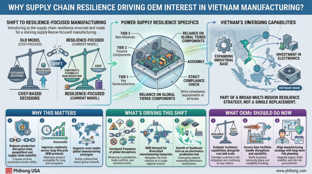 Supply Chain Resilience Driving OEM Interest in Vietnam Manufacturing
