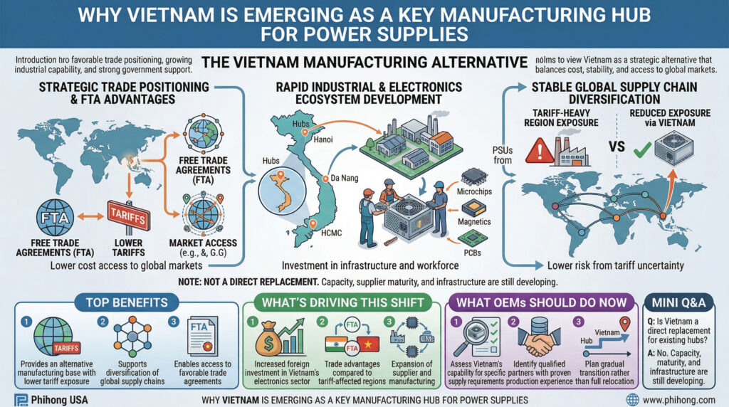 Vietnam Emerging as a Key Manufacturing Hub for Power Supplies