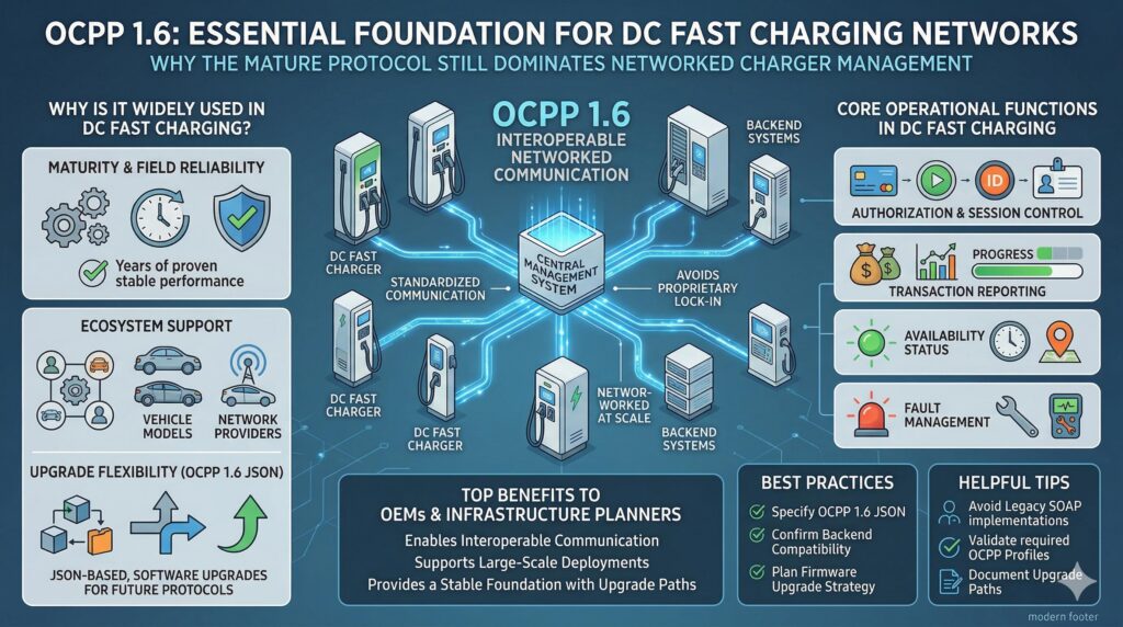 What Is OCPP 1.6 and Why Is It Still Widely Used in DC Fast Charging?