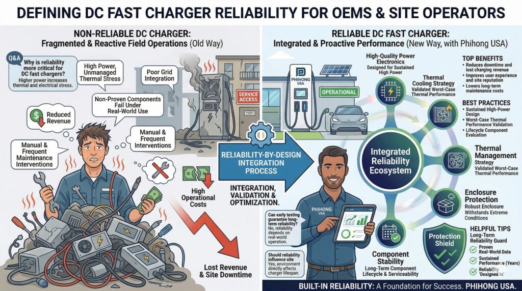 What Defines a Reliable DC Fast Charger for OEMs and Site Operators?