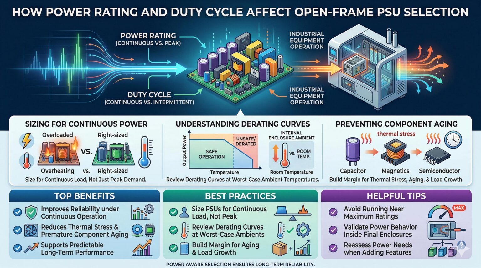 Best Open-Frame Internal Power Supplies for Industrial Equipment