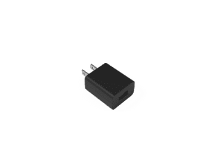 5W USB A Port - 5V Fixed Plug Wall Adapter - Black