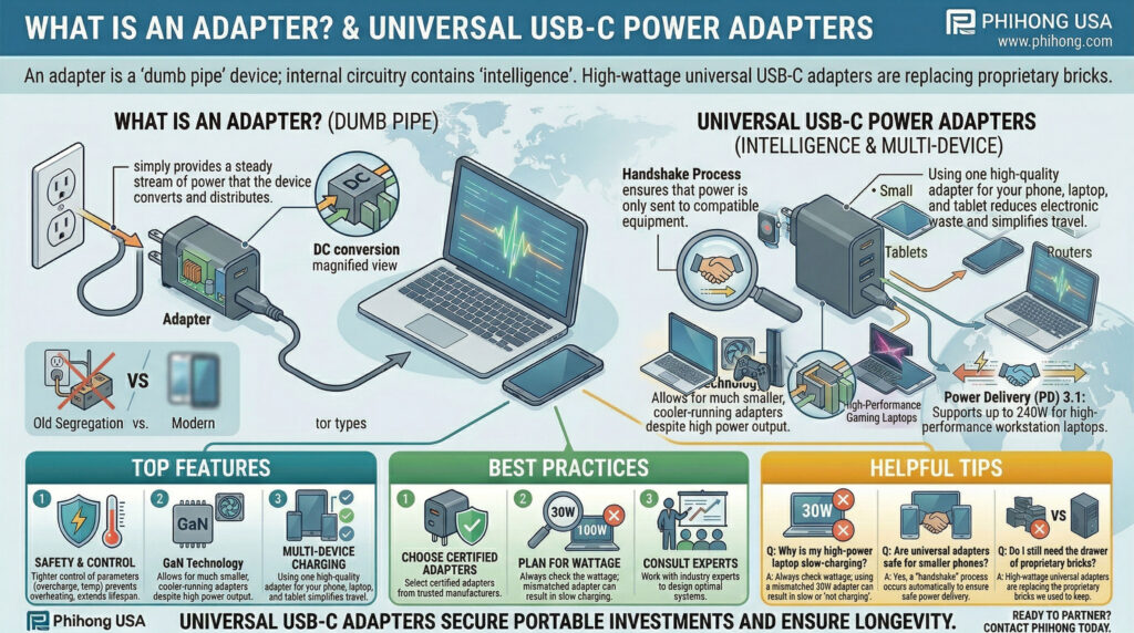 Universal USB-C Power Adapters for Multi-Device Charging