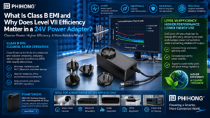 What Is Class B EMI and Why Does Level VII Efficiency Matter in a 24V Power Adapter?