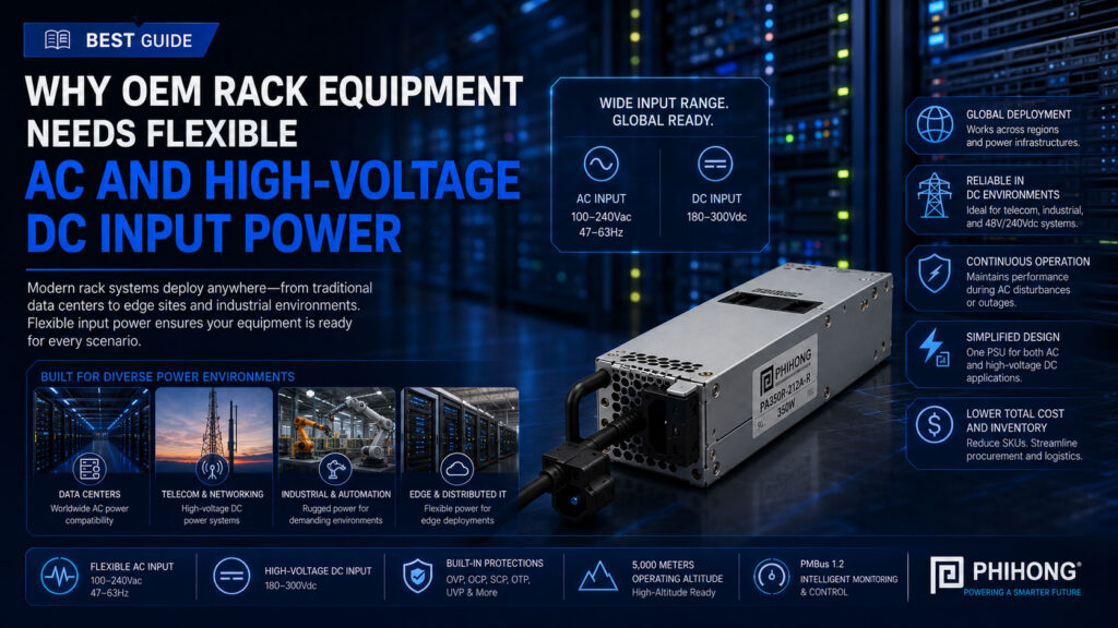 Why OEM Rack Equipment Needs Flexible AC and High-Voltage DC