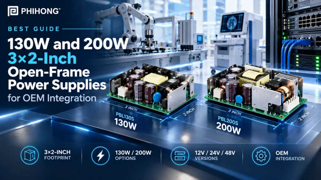 Best Guide to 130W and 200W 3×2-Inch Open-Frame Power Supplies for OEM Integration