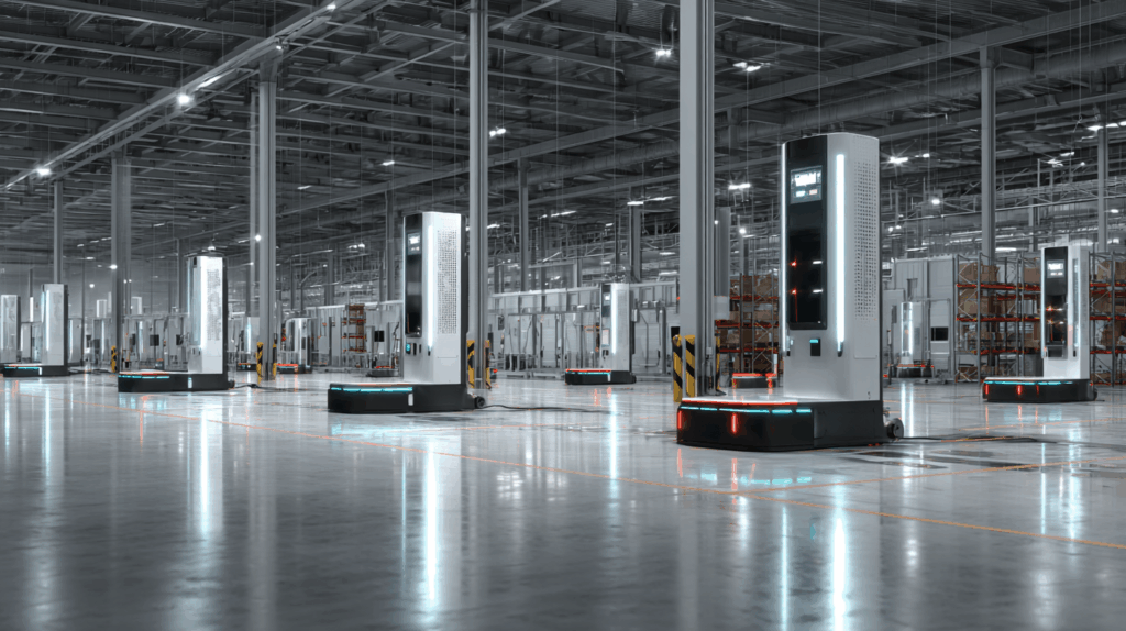 Top Charging Station for Large-Scale Warehouse Robots | Phihong